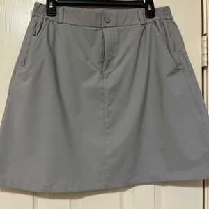 Gray A-Line Skort